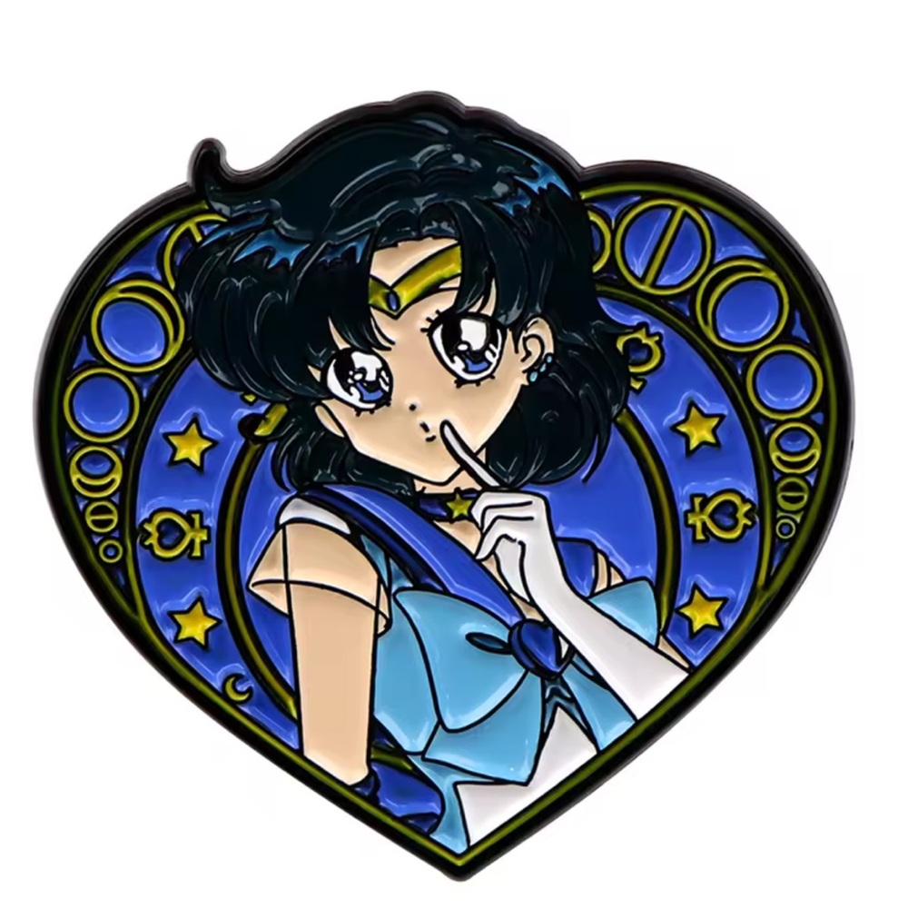 Sailor Moon Manga Series 1992, Enamel Pin Sailor Mercury (Ami Mizuno)